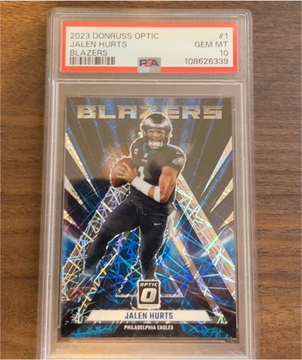 2023 Donruss Optic #1 Jalen Hurts — front