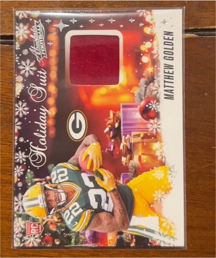 2025 Panini Absolute Holiday Suit #HS-MG Matthew Golden — front