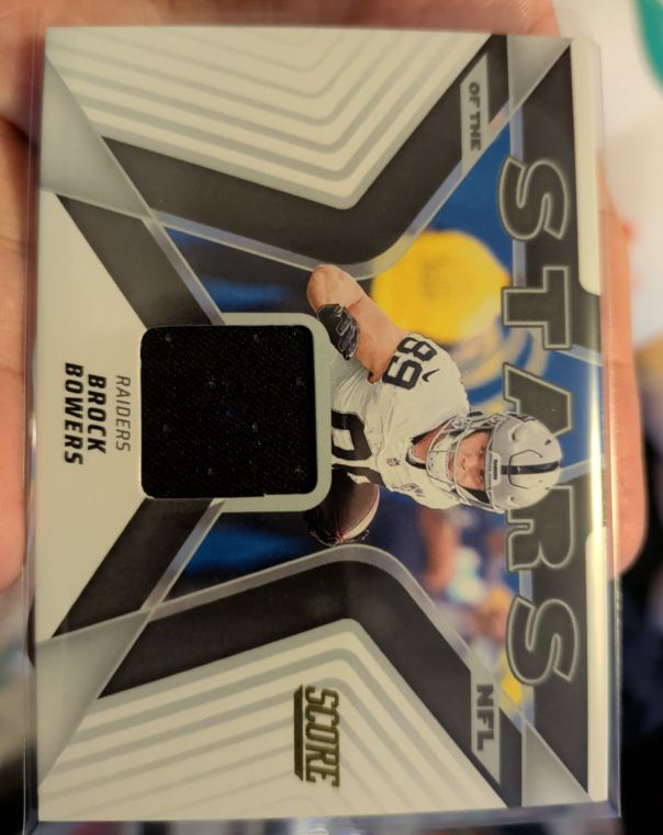 2025 Score #SNJ-BBS Brock Bowers Stars of the NFL — front