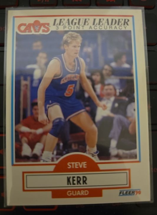 1990 Fleer #34 Steve Kerr — front