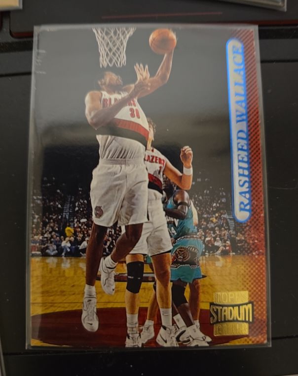 1996-97 Topps Stadium Club #154 Rasheed Wallace — front