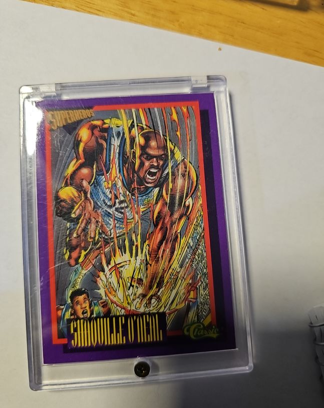 1993 Classic Superheroes #SS1 Shaquille O'Neal — front