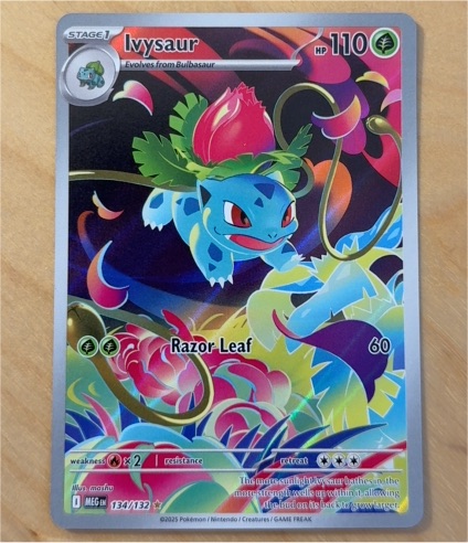2025 Pokémon #134 Ivysaur Mega Evolution Illustration Rare — front