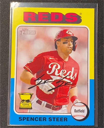 2024 Topps Heritage #235 Spencer Steer — front