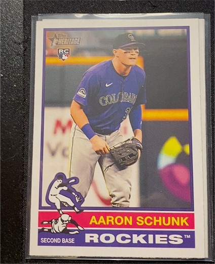 2025 Topps Heritage #90 Aaron Schunk — front