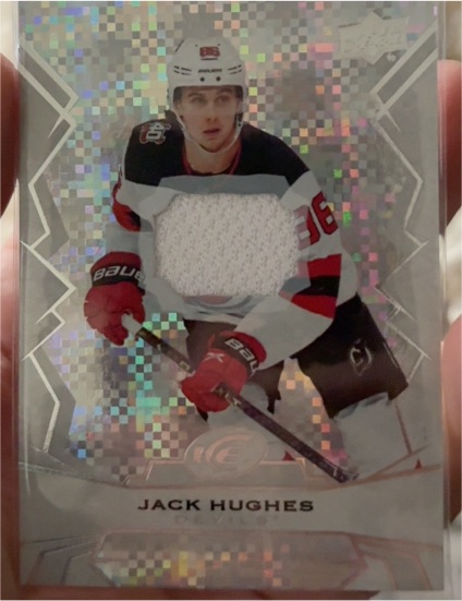 2022-23 Upper Deck Ice Base Jersey Jack Hughes — front