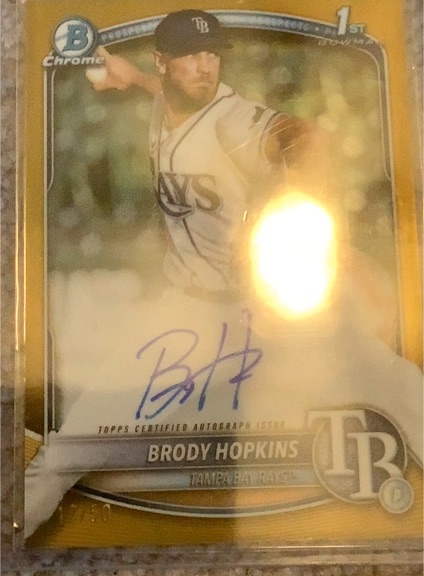 2023 Bowman Chrome 1st Bowman #Brody Hopkins — front