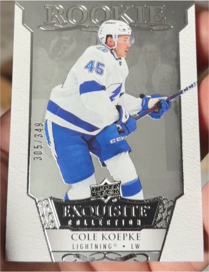2022-23 Upper Deck Exquisite Collection #R-49 Cole Koepke — front
