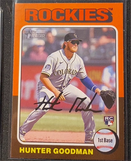 2024 Topps Heritage #379 Hunter Goodman — front