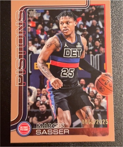 2025-26 Topps #46 Marcus Sasser — front