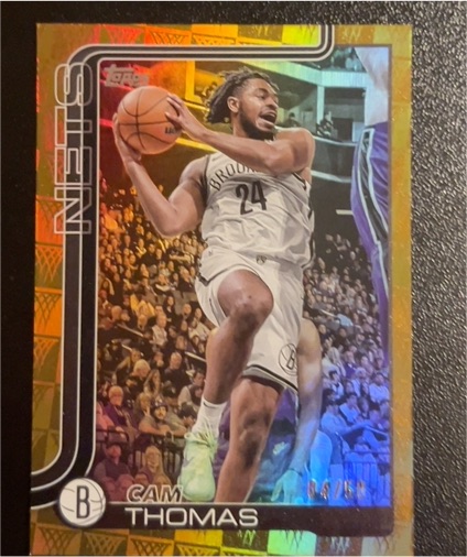 2025-26 Topps #11 Cam Thomas — front