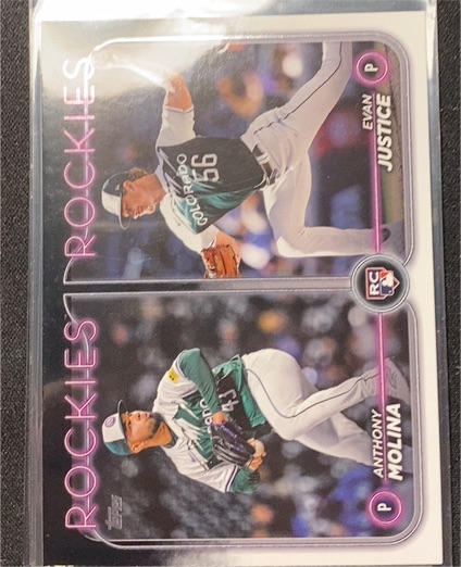 2024 Topps Update #US270 Evan Justice / Anthony Molina — front