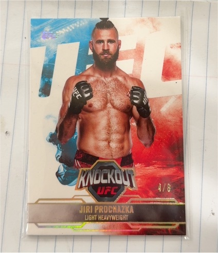 2025 Topps Knockout UFC #4/8 Jiri Prochazka — front