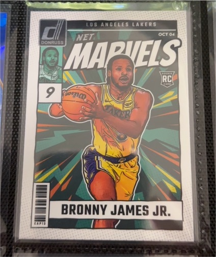 2024-25 Panini Donruss #11 Bronny James Jr. Net Marvels — front
