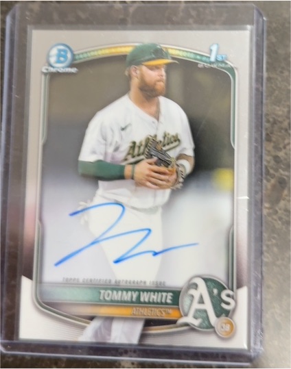 2025 Bowman Chrome #CPA-TWH Tommy White 1st Bowman Auto — front