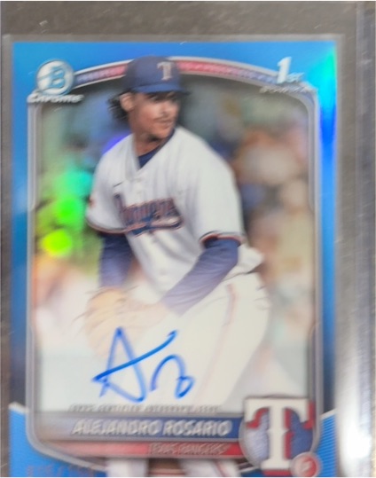 2025 Bowman Chrome #CPA-ARO Alejandro Rosario — front