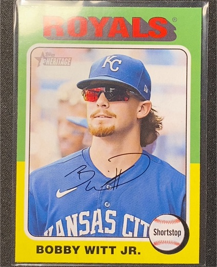 2024 Topps Heritage #404 Bobby Witt Jr. — front