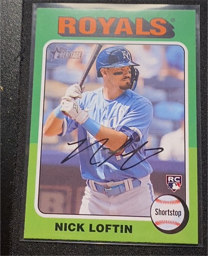 2024 Topps Heritage #482 Nick Loftin — front