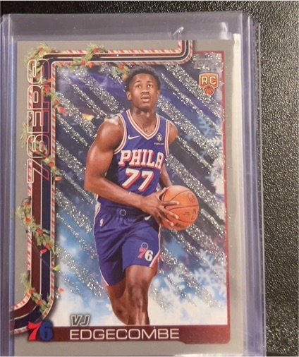 2025-26 Topps Holiday #H163 VJ Edgecombe — front
