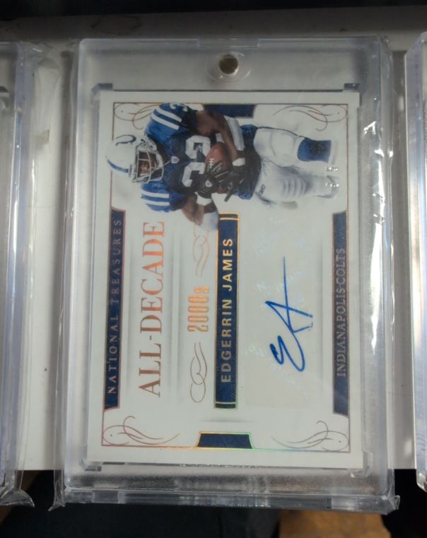 2016 National Treasures All-Decade 2000s # Edgerrin James — front