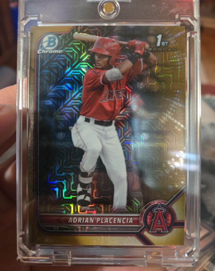 2022 Bowman Chrome #BCP-205 Adrian Placencia — front