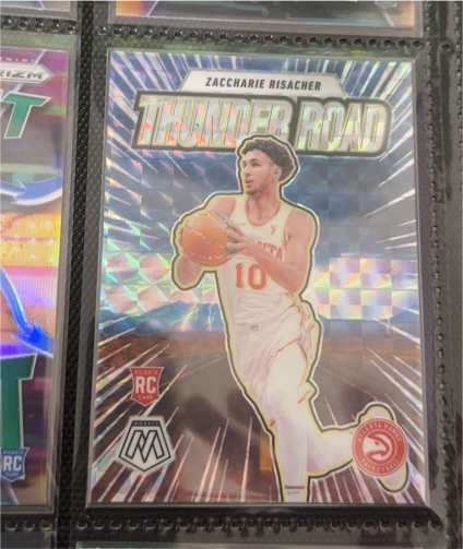 2024-25 Panini Mosaic Thunder Road #20 Zaccharie Risacher — front