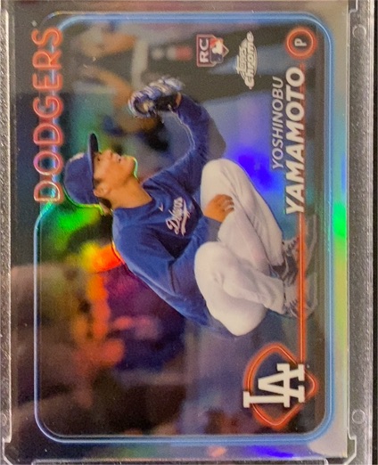 2024 Topps Chrome Update #USC108 Yoshinobu Yamamoto — front