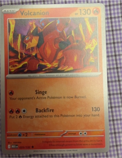 2023 Pokémon ME01: Mega Evolution #025 Volcanion — front