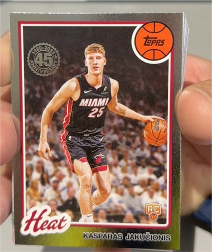 2025-26 Topps Basketball #80BK-66 Kasparas Jakučionis — front
