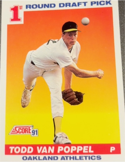 1991 Score #389 Todd Van Poppel — front