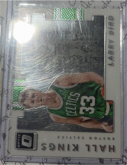 2017-18 Donruss Optic Hall Kings Larry Bird — front