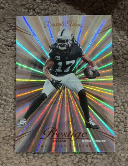 2024 Panini Prestige Xtra Points Sunburst #17 Davante Adams — front