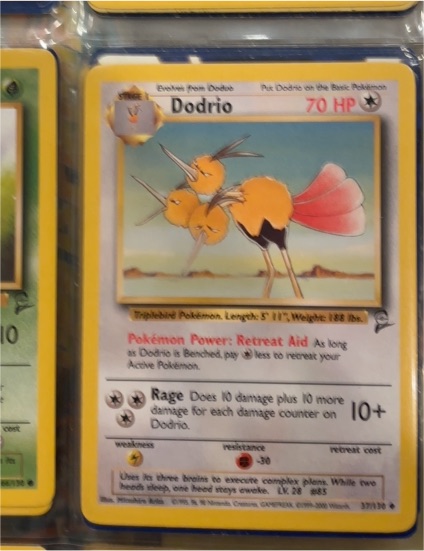 1999 Pokémon Jungle #34 Dodrio — front