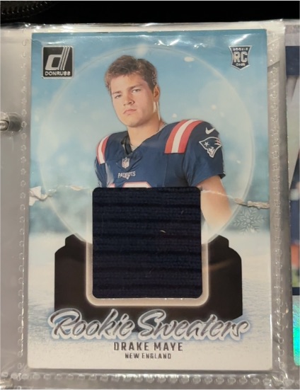 2024 Donruss Rookie Holiday Sweaters #RHS-DMA Drake Maye — front