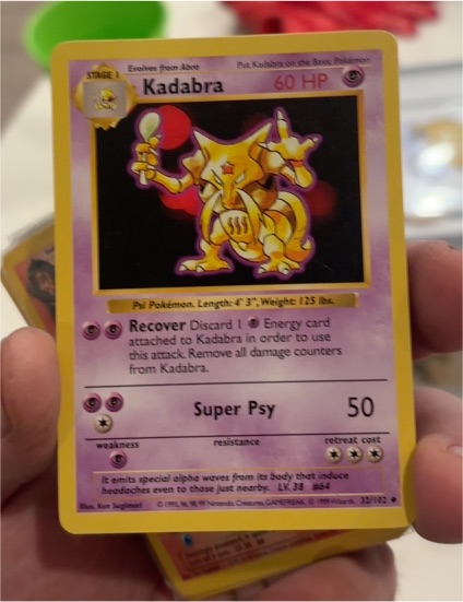 1999 Pokémon #32 Kadabra — front