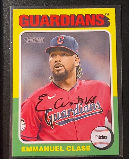 2024 Topps Heritage #129 Emmanuel Clase — front