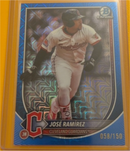 2025 Bowman Chrome #21 Jose Ramirez — front