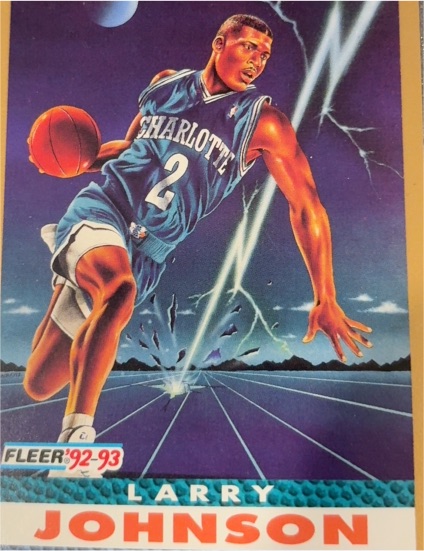 1992 Fleer #253 Larry Johnson — front
