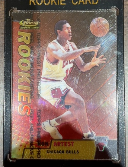 1999-00 Topps Finest #258 Ron Artest Rookie Card — front