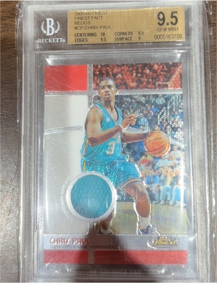 2005-06 Topps Finest Fact Relics #CP Chris Paul — front