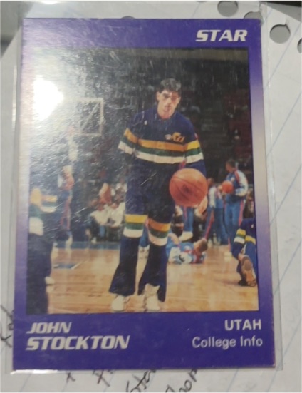 1990-91 Star #5 John Stockton — front