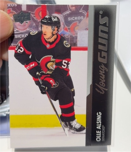 2021-22 Upper Deck Series 1 Young Guns #203 Olle Alsing — front