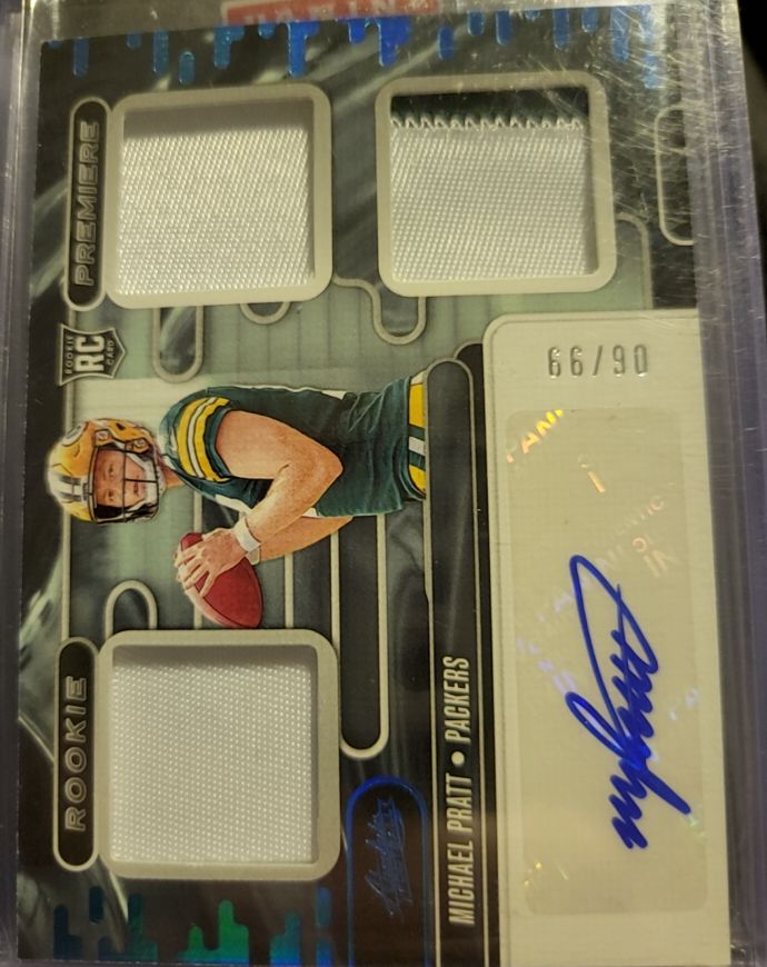 2024 Panini Absolute Rookie Premiere Materials #RPM-MPR Michael Pratt — front
