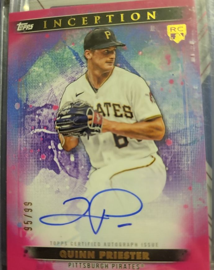 2024 Topps Inception Rookie and Emerging Stars Auto #BRES-QP Quinn Priester — front
