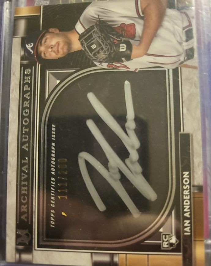 2021 Topps Museum Collection Archival Autographs #AA-IA Ian Anderson — front