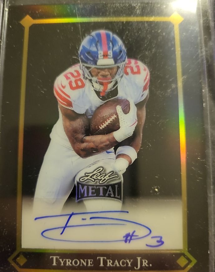 2025 Leaf Metal Football #BA-TT3 Tyrone Tracy Jr. — front