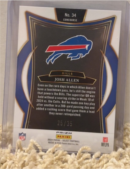 2024 Panini Select Football #34 Josh Allen — front