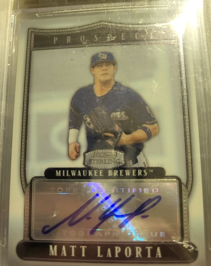 2007 Bowman Sterling Prospects #BSP-MLP Matt LaPorta — front