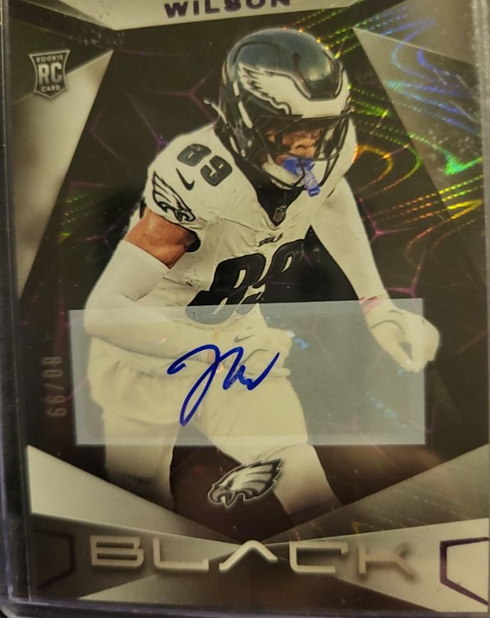 2024 Panini Black Rookies Autographs #155 Johnny Wilson — front