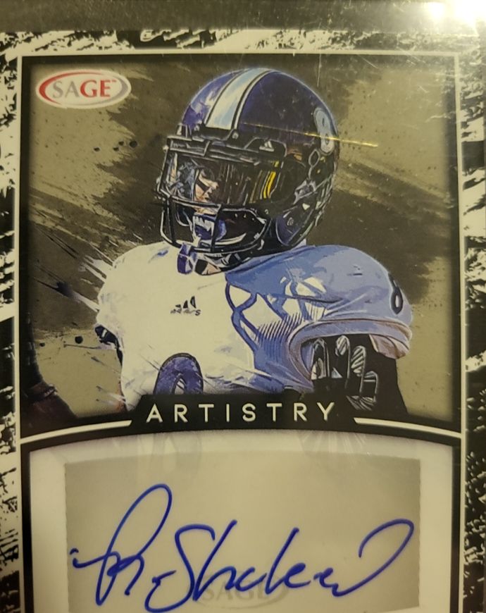 2022 SAGE Artistry #A-RS Rashid Shaheed Autograph Weber State Wildcats — front